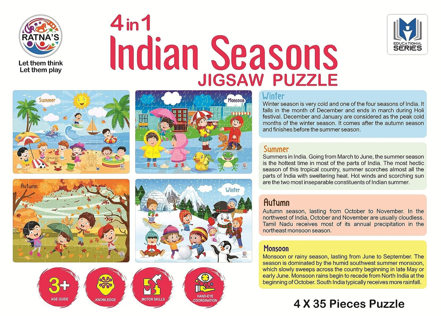 INDIAN SEASONS JIGSAW 4 IN1