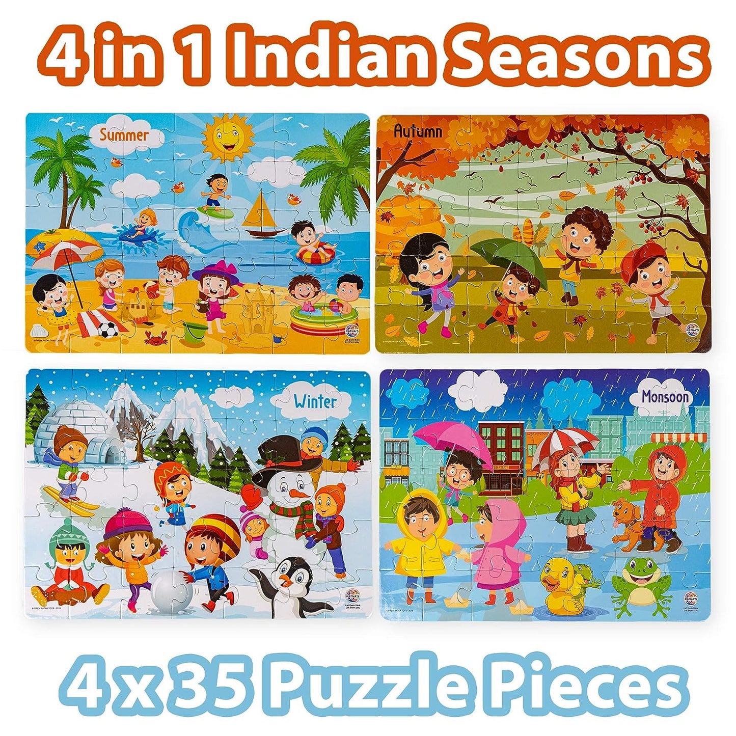 INDIAN SEASONS JIGSAW 4 IN1