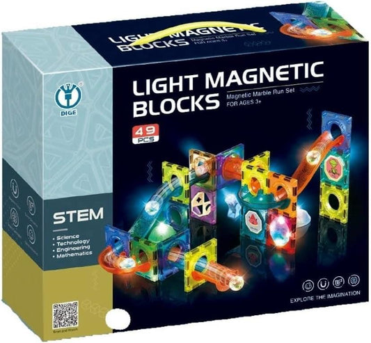 LIGHT MAGNETIC BLOCKS 49PCS
